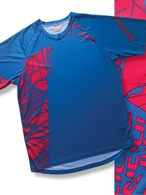 ENDURA Blue & Red cycling jersey | XLarge